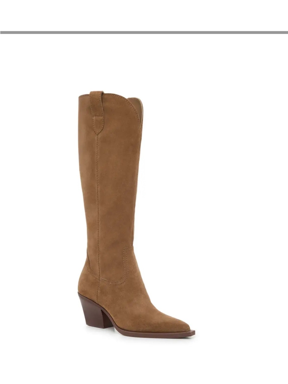 DV by Dolce Vita Tan Suede Tall Western Boot
